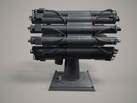 Warship Missile Launcher RBU-6000 3D मॉडल