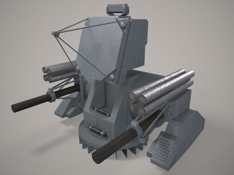 War Ship Cannon Pantsir-M 3D Model