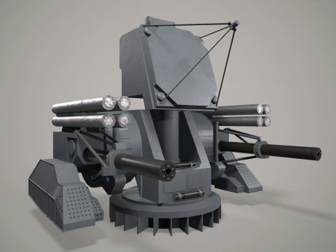 War Ship Cannon Pantsir-M 3D Model