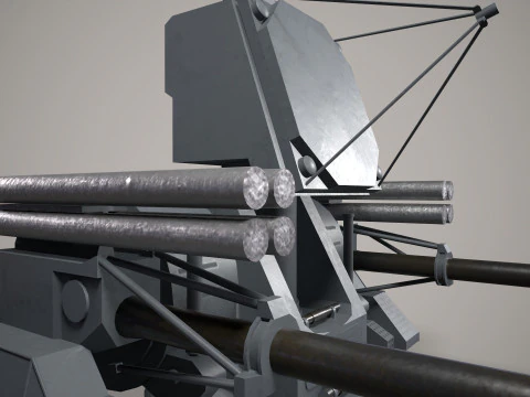 War Ship Cannon Pantsir-M 3D Model