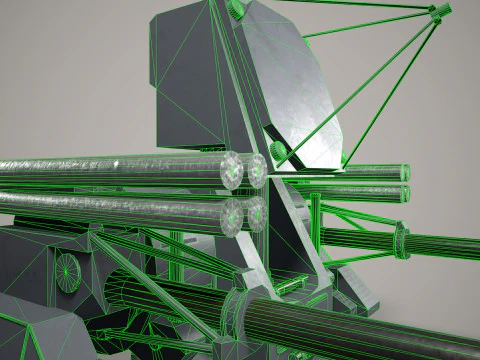 War Ship Cannon Pantsir-M 3D Model