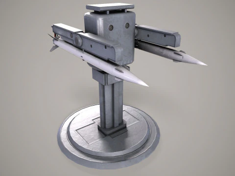 Warship Weapon System OSA-MA 3D Model
