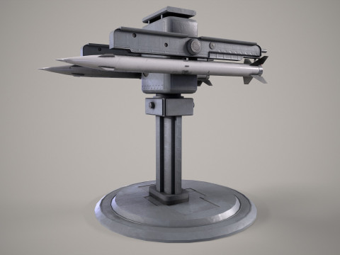 Warship Weapon System OSA-MA Modello 3D