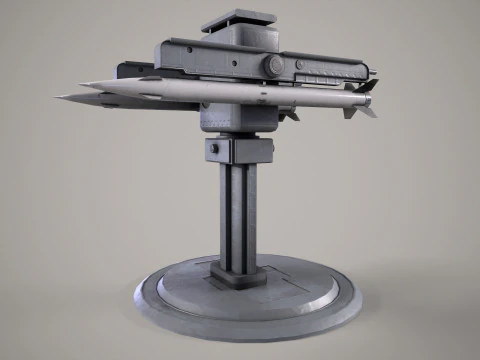 Warship Weapon System OSA-MA 3D Model