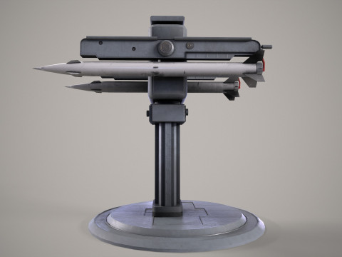 Warship Weapon System OSA-MA Modello 3D