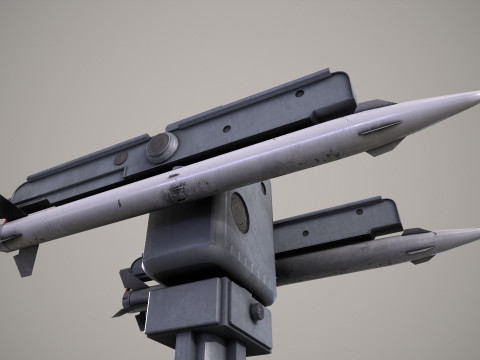 Warship Weapon System OSA-MA Modello 3D