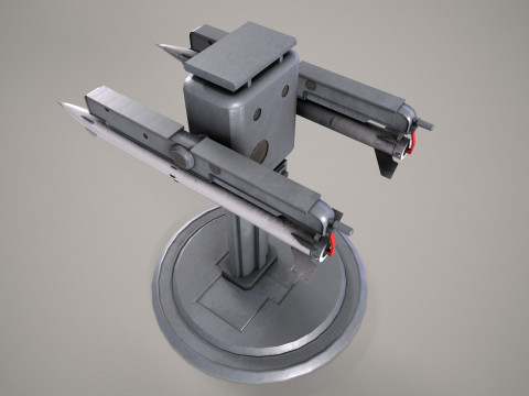 Warship Weapon System OSA-MA Modello 3D