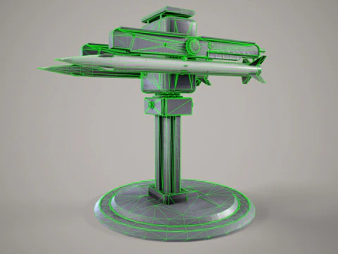 Warship Weapon System OSA-MA 3D Model