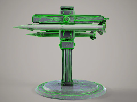 Warship Weapon System OSA-MA 3D Model