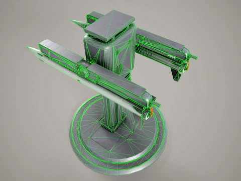 Warship Weapon System OSA-MA 3D Model