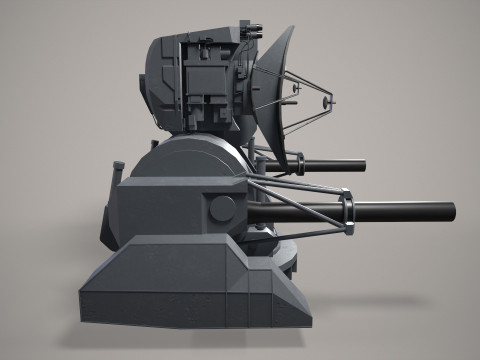 Warship Weapon System Kortik Modello 3D