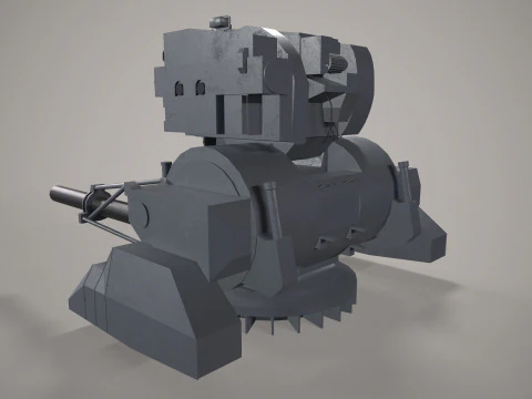 Warship Weapon System Kortik 3D Model