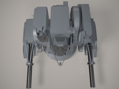 Warship Weapon System Kortik Modello 3D