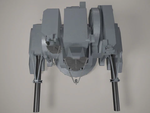 Warship Weapon System Kortik 3D Model