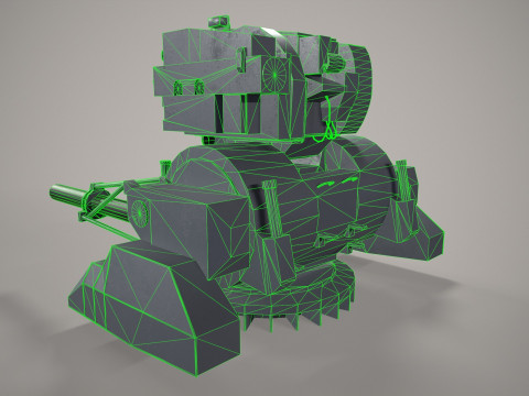 Warship Weapon System Kortik Modello 3D