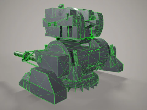 Warship Weapon System Kortik 3D Model