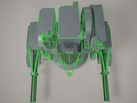 Warship Weapon System Kortik 3D Model
