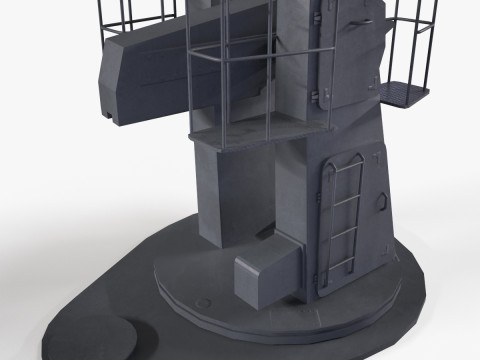 Warship Weapon System Uragan Modelo 3D