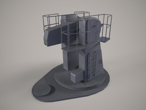 Warship Weapon System Uragan 3D 模型