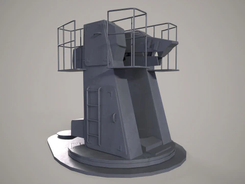 Warship Weapon System Uragan 3D Model