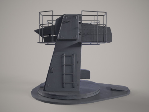 Warship Weapon System Uragan 3D 模型