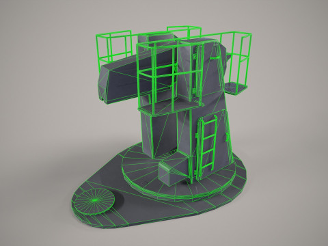 Warship Weapon System Uragan 3D 模型
