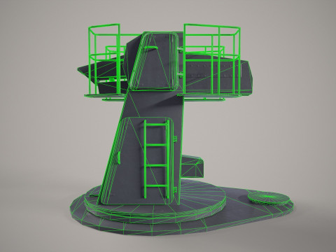 Warship Weapon System Uragan 3D 模型