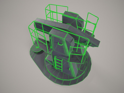Warship Weapon System Uragan 3D 模型
