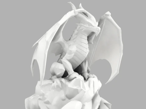 Dragon Guardian Statue 3D Print Model