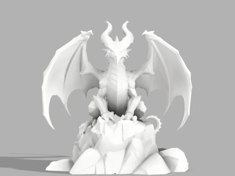 Dragon Guardian Statue 3D Print Model
