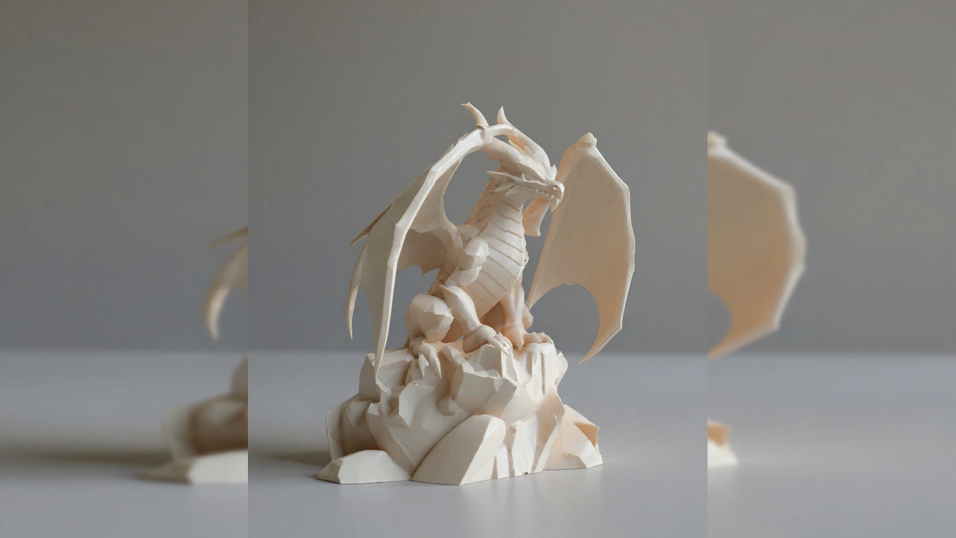 Dragon Guardian Statue 3D Print Model .c4d .max .obj .3ds .fbx .stl .blend