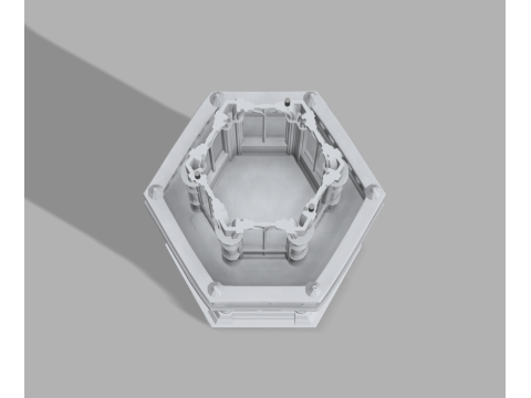 Gothic Candle Tower Keep 3Dプリントモデル