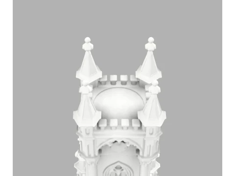 Gothic Candle Tower Moonspire 3D Print Model