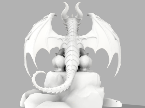 Complete Gothic Castle Set - 4 Towers Dragon 3D 프린트 모델