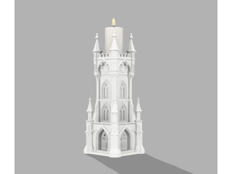 Complete Gothic Castle Set - 4 Towers Dragon 3D 프린트 모델