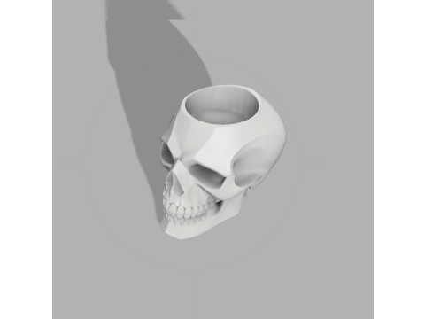 Skull Candle Holder - Gothic Decor 3D 打印模型