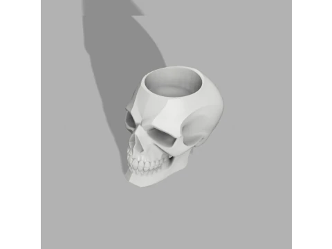 Skull Candle Holder - Gothic Decor 3D Print Model