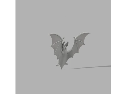 Hanging Bat Ornament - Spooky Miniature 3D Print Model