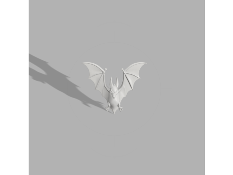 Hanging Bat Ornament - Spooky Miniature 3D 打印模型