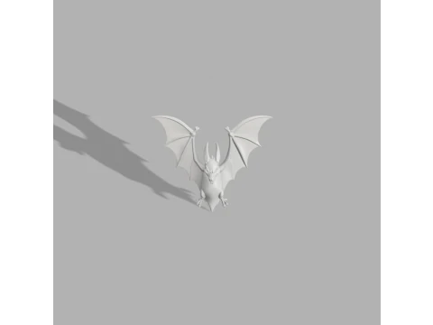 Hanging Bat Ornament - Spooky Miniature 3D Print Model