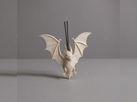 Hanging Bat Ornament - Spooky Miniature Modelo de Impressão 3D