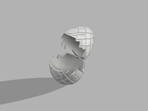 Dragon Egg Container - Fantasy Halloween Box 3D Print Model