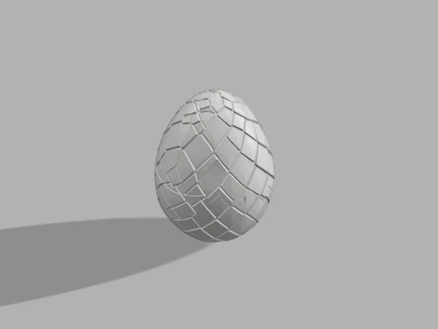 Dragon Egg Container - Fantasy Halloween Box 3D Print Model