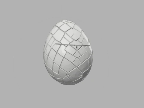 Dragon Egg Container - Fantasy Halloween Box 3D Print Model