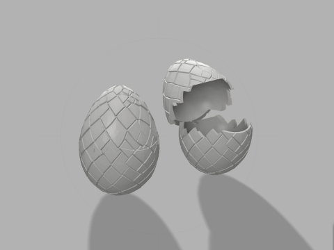 Dragon Egg Container - Fantasy Halloween Box Model do druku 3D