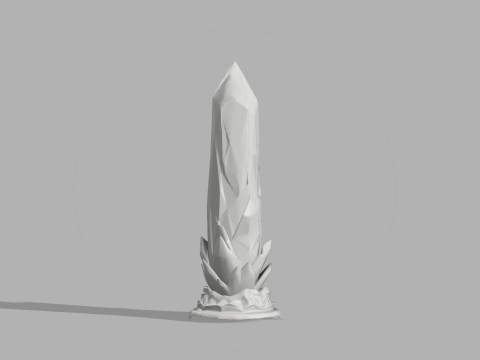 Crystal Obelisk - Fantasy Tabletop Decor Piece Model Cetak 3D