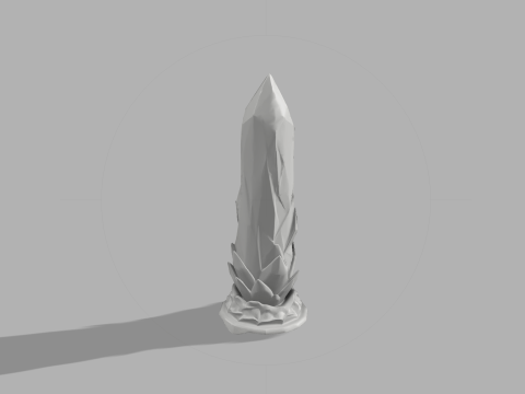 Crystal Obelisk - Fantasy Tabletop Decor Piece Model Cetak 3D