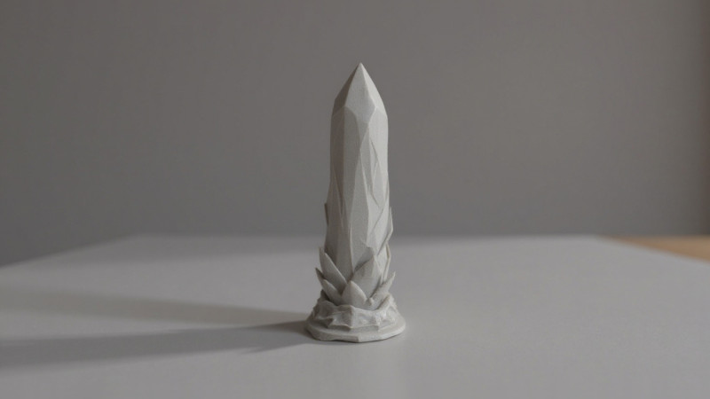 Crystal Obelisk - Fantasy Tabletop Decor Piece Model Cetak 3D .c4d .max .obj .3ds .fbx .stl .blend 