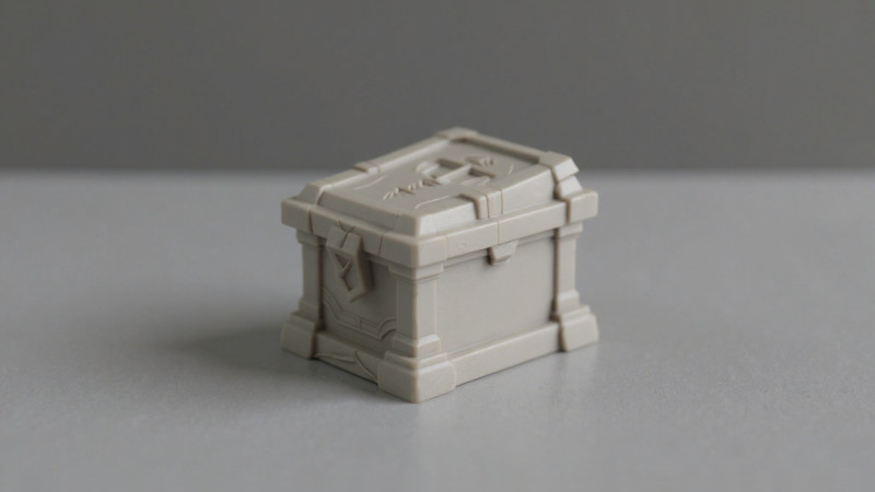 Cursed Tombstone Box - Gothic Halloween Container 3D 프린트 모델 .c4d .max .obj .3ds .fbx .stl .blend 