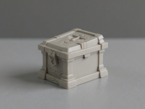 Cursed Tombstone Box - Gothic Halloween Container 3D 프린트 모델
